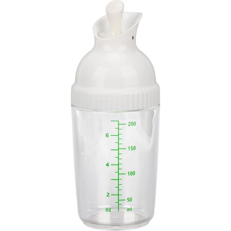 Salatdressingbehälter, auslaufsicher, tropffest, 200 ml Salatdressing-Shaker für die Küche (weiß) (1/5)