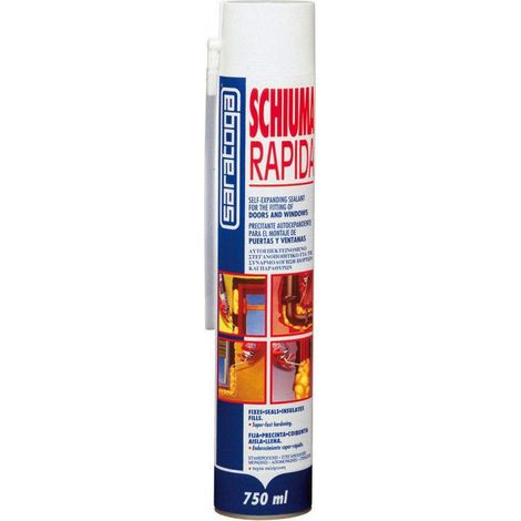 Saratoga schiuma rapida 750ml schiuma poliuretanica espansa uso manuale