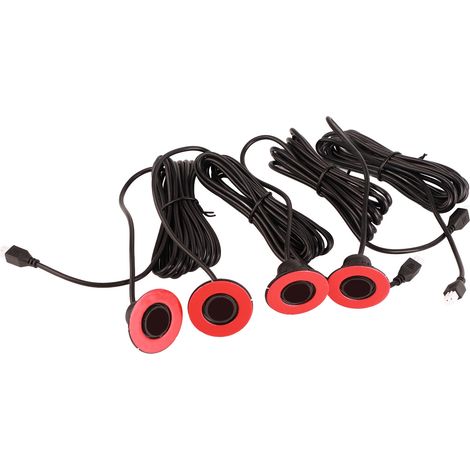 Capteur radar de recul intégré pour voiture de 16,5 mm avec kit auxiliaire et avertisseur sonore (noir) (1/5)