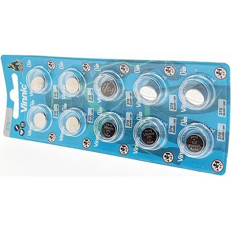 Pack de 10 piles Vinnic pour VARTA V371 (1/2)