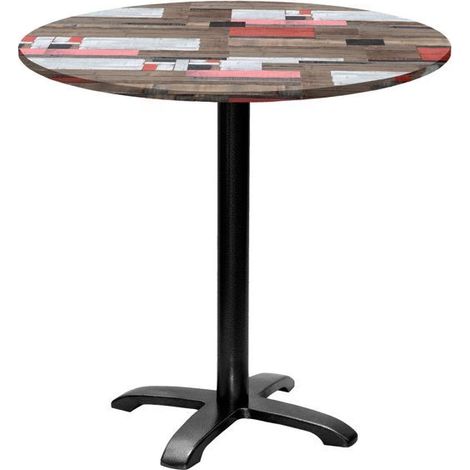 Table ronde Ø 80 cm - modèle Bazila bois redden wood (1/4)
