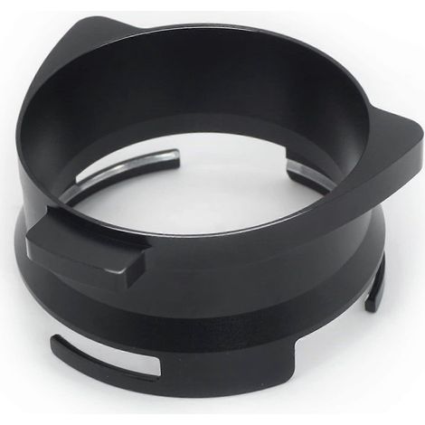 Entonnoir doseur à café, anneau doseur 54 mm, accessoires pour machine à expresso, aluminium, métal ou sauge, porte-filtre Delonghi Breville noir mains libres (1/5)