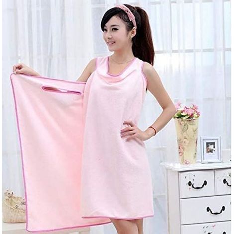 Shoulder Bath Towel Women, 150 80 Sauna Kilt Microfiber Strong Water Absorption Bath Towel Large, Five Colors to Choose From (Pink) (1/5)