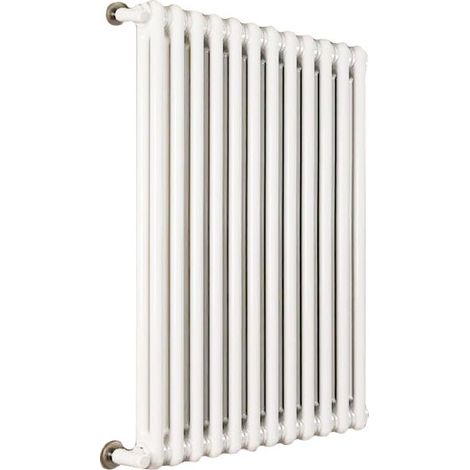 Ardesia radiatore tubolare 2 colonne h.1000 - 12 elementi - colore bianco RAL9016 - completo di tappo cieco e riduzioni da 1/2" 3541700024112 (1/4)