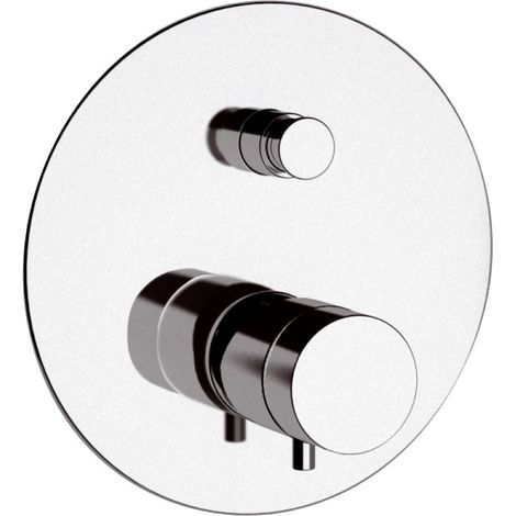 Rubinetto termostatico da incasso con deviatore per vasca-doccia - serie minimal thermo (1/2)