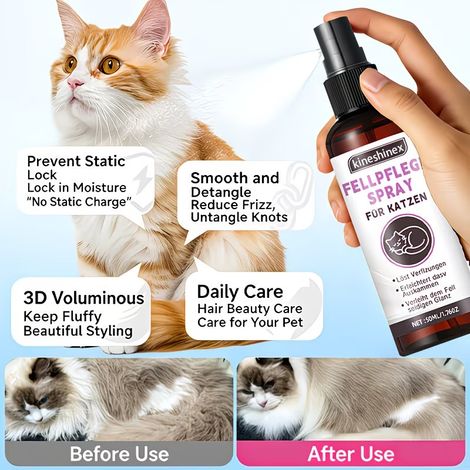 Kineshinex Tierhaarpflegespray (All-in-One) Macht das Fell weich und löst Verfilzungen (1/5)