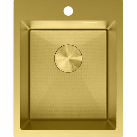 Mexen Solix évier en acier inoxydable 1 bac 400 x 500 mm, doré HC - 6406401000-55HC (1/5)