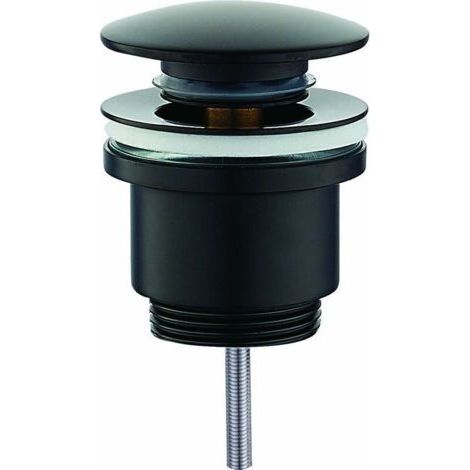 FENOPLASTICAVidage rond clic-clac noir mat Rubinetterie PCUNR Noir mat Vidage rond clic (1/3)