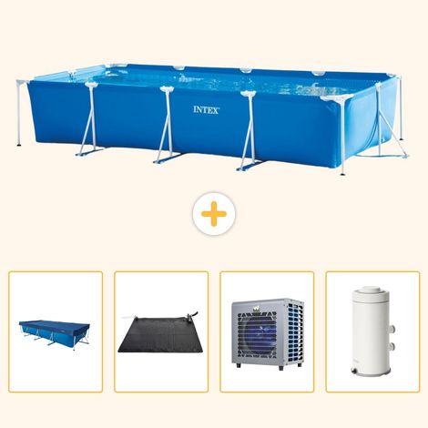 Intex Piscine Tubulaire Rectangulaire - 450x220x84 cm - 5-pièces  S2 (1/5)