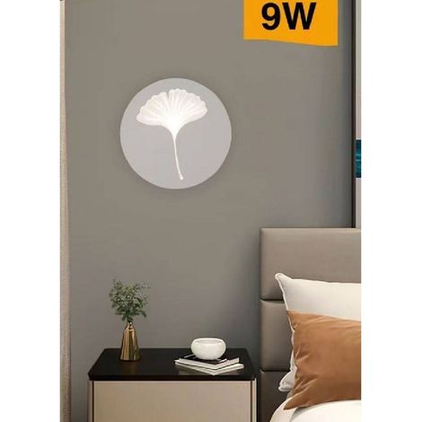 TrAdE Shop Traesio - Applique Moderno Led 9 W Parete Decorativa Con Fiore 3 Temperature Luce Aq29-b3c - (1/5)