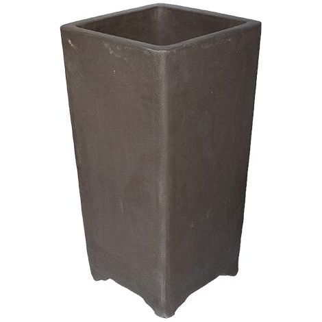 Vaso per bonsai quadrato (stile a cascata) in gres 29x29x65 cm - 2949 (1/3)
