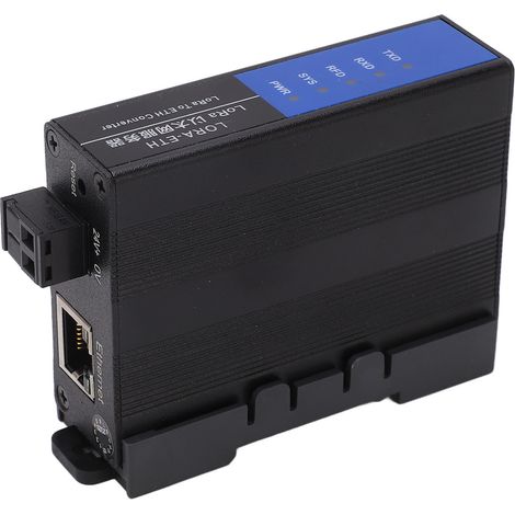 Module de transmission transparente sans fil Ethernet vers LoRa avec antenne, convertisseur de transfert de données série et antenne de 10 mètres (1/5)