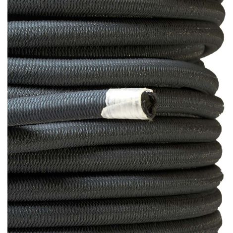 KALEMBAL Sandow élastique noir professionnel 9mm (Rouleau de 15 mètres) - Anti-UV - Très résistant (1/3)