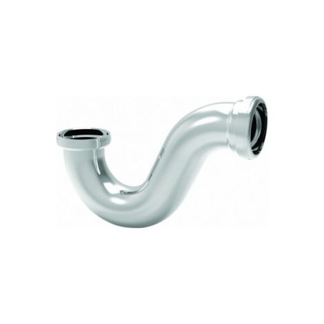 Valentin – Siphon de baignoire laiton chromé 40 mm – Débit 120 l/mn – Garde d'eau 50 mm – Encombrement 130 mm (1/6)