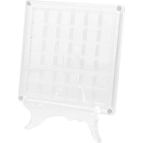 Magnetische, transparente Acryl-Muschelbox mit 36 Fächern, kompaktes und elegantes Design zur Aufbewahrung von Schmuck und Kunsthandwerk (1/5)