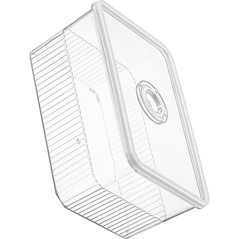 Aufbewahrungsbox mit Timer für den Kühlschrank, Küchenorganizer aus Kunststoff, luftdichter, transparenter Aufbewahrungsbehälter für Obst und Gemüse, große Größe (1/5)