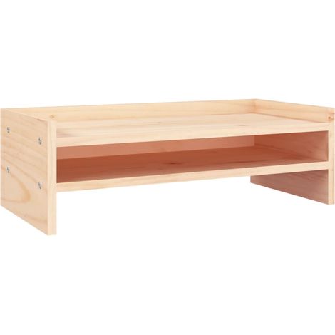 Supporto per monitor 50 x 24 x 16 cm in legno massello di pino 020004463