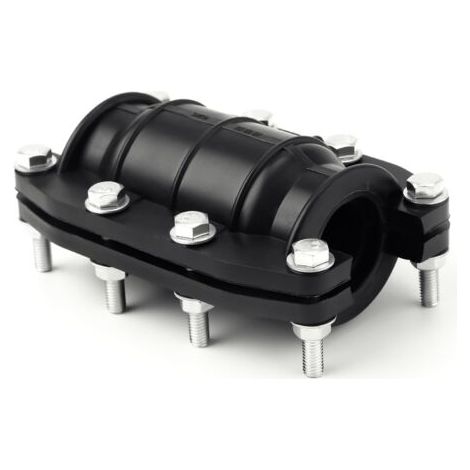 Collier de réparation tuyau 25mm – Acier inoxydable et PE – Pour tuyaux en plastique et métal 24-26mm – Réparation fuites efficace (1/5)