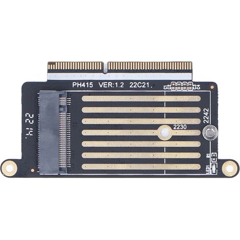 PCI-E 3.0 Adapter, Dual M.2 NVMe SSD zu PCI Express Konverter, unterstützt Software RAID, fortschrittliches Kühldesign, unterstützt Betriebssystem-Boot, Plug & Play, kompatibel mit 2230 und 2242 Mothe