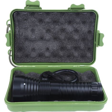 Lampe torche de plongée puissante, longue portée, en alliage d'aluminium, étanche, modèle XHP70 (1/4)
