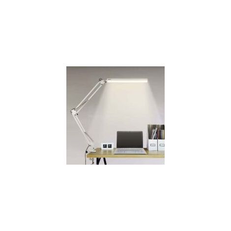 LED-Schreibtischleuchte, faltbare Architekten-Tischleuchte mit Klemme, 10 Helligkeitsstufen x 3 Farbmodi, verstellbare Tischleuchte, Augenschutz, 5V/2A CE-Netzteil inklusive – Crezuo (1/3)