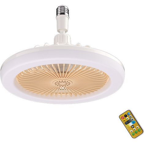 Moderne Aromatherapie-Hängeleuchte mit Ventilator (E27), Fernbedienung, einstellbarer Farbtemperatur, dimmbarem Nachtlicht, 3 Windgeschwindigkeiten, 1/2/4-Stunden-Timer