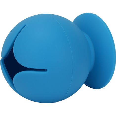 Collecteur de déchets vinyle à ventouse en silicone pour le désherbage et le rangement de bureau (bleu) (1/5)
