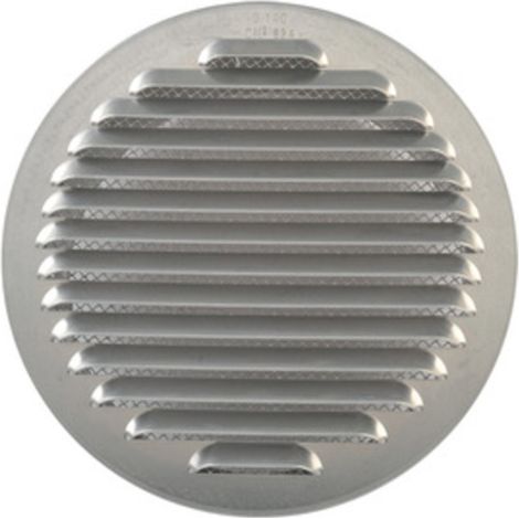 GRIGLIA AERAZIONE ALLUM C/RETE ANTINS D 100 MM