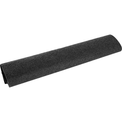 Non-stick floor mat for gas barbecues, 100% polyester, 124 x 75 cm (48.81 x 29.53 inches), to protect your floor during outdoor grilling. (1/5)