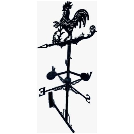 Girouette de toit graphique modèle Coq avec support universel (1/5)