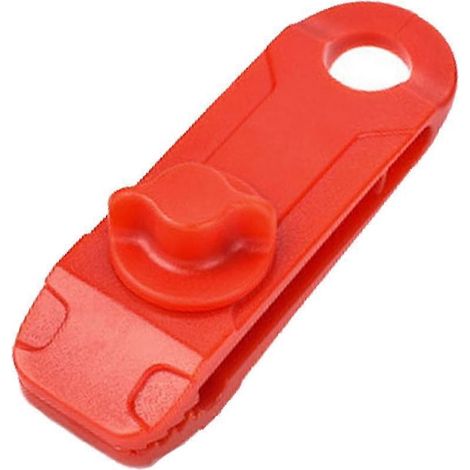 5 pinces de fixation pour bache, type requin, verrouillables, nylon, 2,6 x 8,5 cm, polyvalentes pour auvent, piscine, tente et tonnelle (1/4)