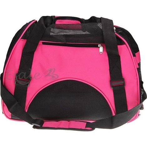 Sac de Transport - ROSE - Toile Étanche - 43x20x29 cm - Pour Chien et Chat - Taille S-Ywey (1/5)
