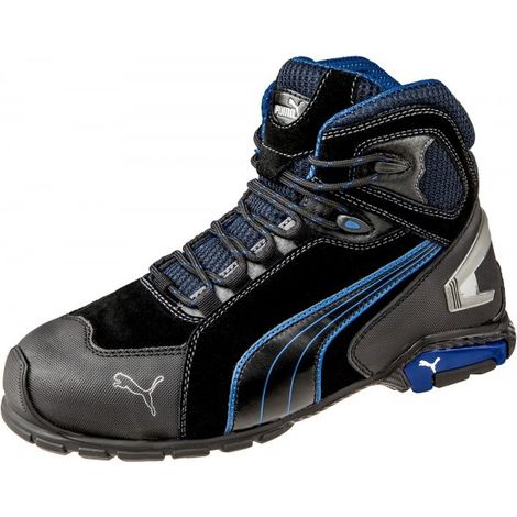 Puma – Bottes de sécurité mid taille 40 – Cuir velours déperlant – Coque aluminium – Protection antiperforation FAP – Norme S3 SRC