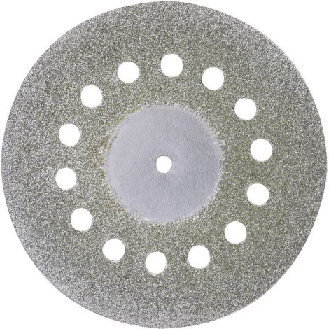 Disco diamantato con fori di raffreddamento Proxxon Micromot 28 846 diametro 38 mm Ø interno 2,35 mm Ø alberino 2,35 mm