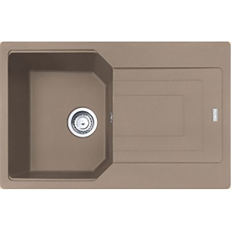 Franke Einbauspüle Urban Flächenbündig UBG 211-78, Fragranit, Cashmere ,Drehknopfventil Edelstahl (1/3)