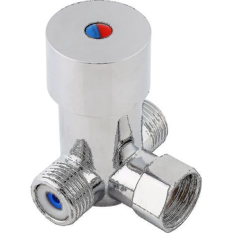 Thermostat-Mischbatterie, Messing G1/2 für Warm- und Kaltwasser, 15 mm Wassertemperatur