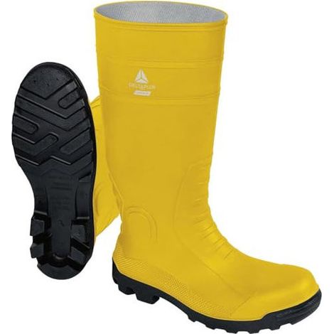 Delta Plus COPPES5JA47 Copper S5 Stivali di Sicurezza in PVC Antiperforazione Antistatico SRA EN ISO 20345 taglia 47 colore Giallo