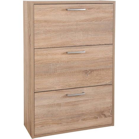 SCARPIERA 3 RIBALTE DOPPIE LINEA 'ESPRESSO' cm. 25 x 65 x h.120 - bianco