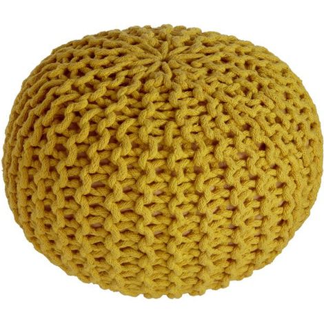 Pouf pour Enfant en Tricot de Coton Fait Main, Siège de Sol Design pour Chambre et Salon - PANGIVO (1/2)