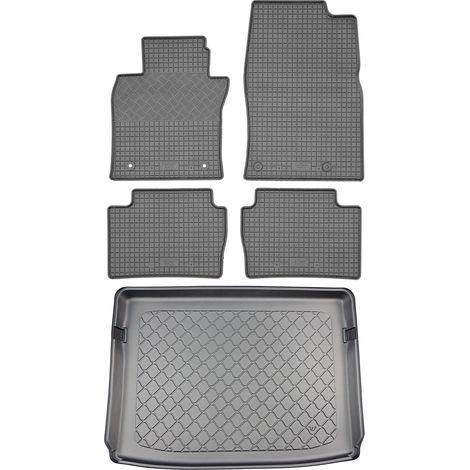 Mazda CX-30 SUV (5 puertas) a partir de agosto de 2019 - juego de alfombrillas de goma para coche + alfombrilla para maletero (1/5)
