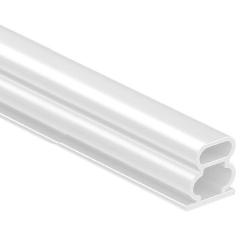 2er-Packung 1 m I-förmige EPDM-Schaumstoff-Türdichtungsleiste, selbstklebend, schalldämmend, wasserdicht, für 7,5–9,5 mm breite Spalten, weiß (1/5)