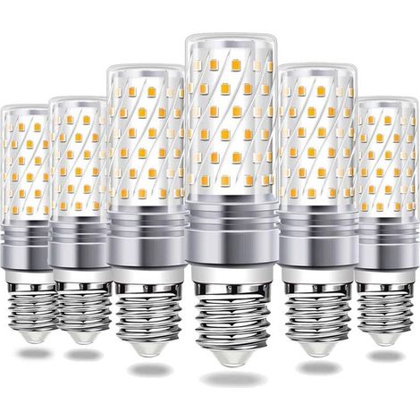 Lot de 6 ampoules LED E27 12W Équivalent 100W halogène 1200LM blanc froid 6000K Angle 360° Durée de vie 30000H (1/4)