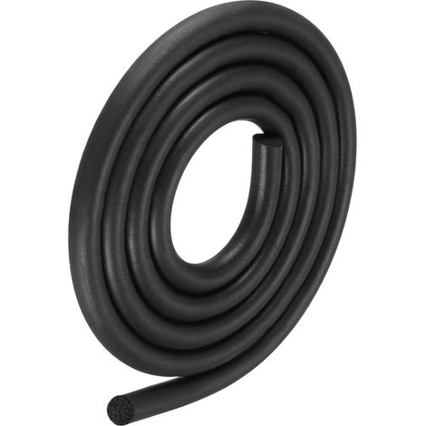 Mousse Caoutchouc Intempéries Joint Bande (9mm Diamètre x 2m Longueue) 1pcs, EPDM Caoutchouc Ronde Joint Bande - pour Maison Réparation, Porte, Noir (1/5)