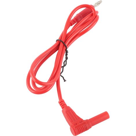Kit de cordons de test à fiches bananes, cordon de test de protection pour multimètre J.70012 4 mm rouge (1/5)