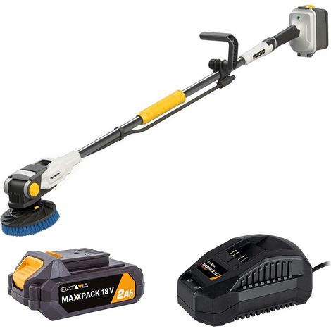 BATAVIA Brosse motorisée sans fil - Twin Brush 18V Brushless - Batterie 2,0 Ah + chargeur