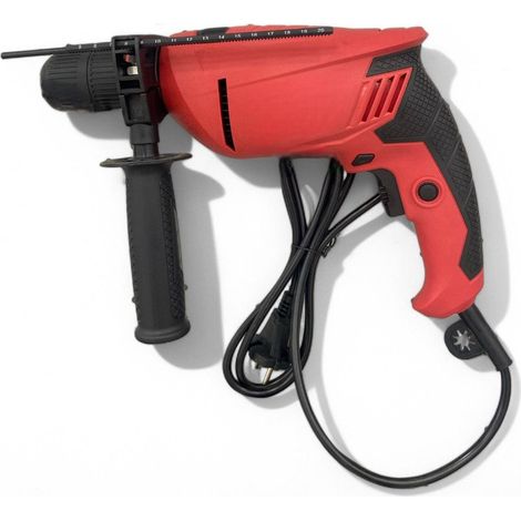 Trapano a percussione mandrino 13 mm autoserrante 2 velocita' 800W (1/2)