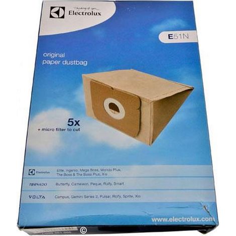 Confezione di 5 sacchetti per polvere + 1 filtro - Aspirapolvere - TORNADO - 51857