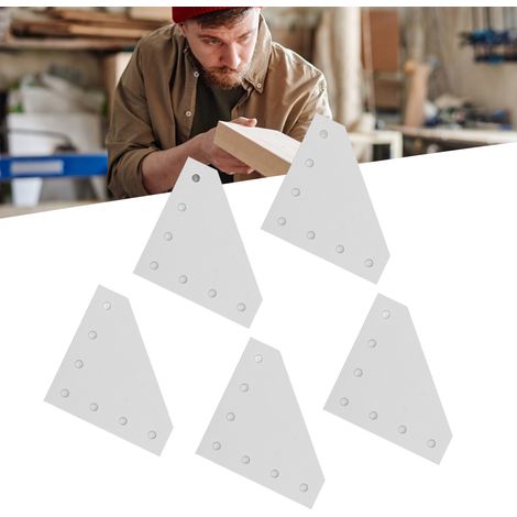 Verstärkte rechtwinklige Verbindungsplatte aus Aluminium der Serie 3030, 7 Löcher, silber eloxiert, 3030L-7 Löcher (1/5)