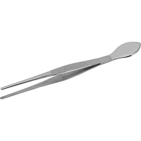 Pince à bonsaï en acier inoxydable, pointes droites dentelées, spatule pour ameublir la terre des plantes en pot (1/5)