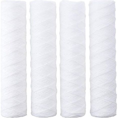 4 Pack 10 Inch Water Filter Replacement Cartridge for Any Reverse Osmosis System (1/5)